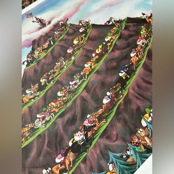 Longacres Park Horse Racing Poster Emerald Racing Association Seattle 18x24 Vtg - Picture 9 of 11